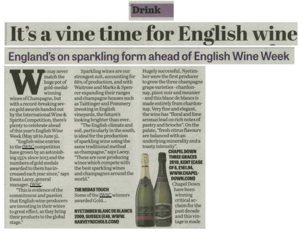 It's a vine time for English wine