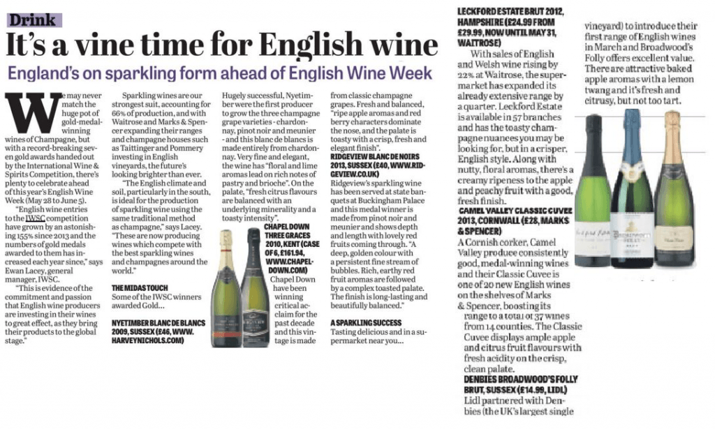 It's a vine time for English wine