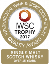 Single Malt Scotch Whisky Over 15 Years Old Trophy 2017